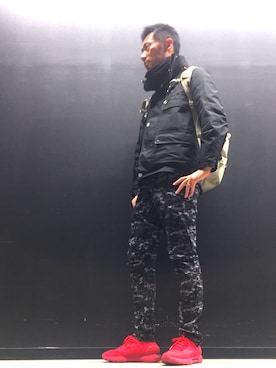 「DIFFEDUCATION（ディフデュ　ケーション）のアイテム（ジャケット/アウター）」を使った、Tripledouble567さん（メンズ・178cm）の冬コーディネート