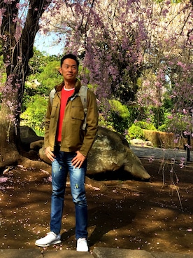 「g-stage（ジーステージ）のアイテム（トップス）」を使った、Tripledouble567さん（メンズ・178cm）の春コーディネート