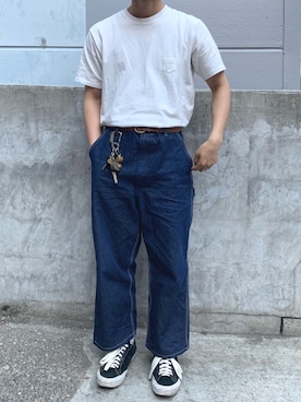 「OSHKOSH（オシュコシュ）のアイテム」を使った、YOSHIさん（メンズ・168cm）の春コーディネート