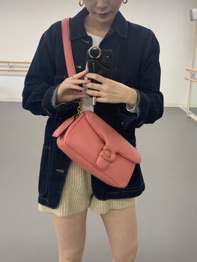 「COACH」｜「アイテム（デニムジャケット）」を使った、かんちゃんさん（レディース・170cm）の冬コーディネート