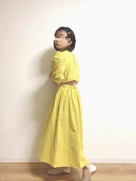 「Diosfront（ディオスフロント）のアイテム（ワンピース/ドレス）」を使った、みにさん（レディース・155cm）の夏コーディネート