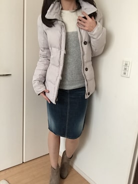 「アイテム（ブーティ）」を使った、keep bleeding blueさん（レディース・170cm・30代）の冬コーディネート