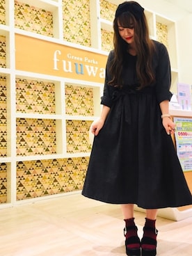 「グレンチェック」｜「アイテム（ワンピース/ドレス）」を使った、Ranさん（レディース・162cm）の秋コーディネート