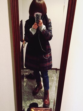 「made in HEAVEN（メイドインヘブン）のアイテム（ジャケット/アウター）」を使った、よま(´･Ｊ･`)さん（レディース・155cm）の春コーディネート