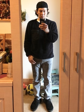 「STEVENSON OVERALL CO.（スティーブンソンオーバーオール）のアイテム（キャップ）」を使った、tomolexさん（メンズ・172cm）の春コーディネート