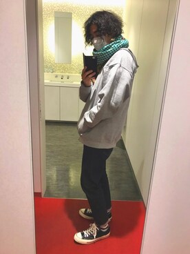 「made in standard （メイドインスタンダード）のアイテム」を使った、Jaykayさん（メンズ・172cm）の冬コーディネート