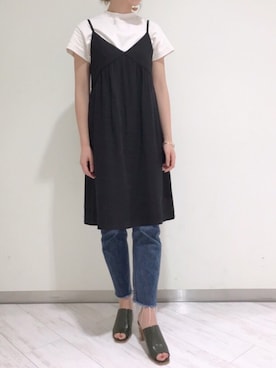 「アイテム（サンダル、グリーン系）」を使った、Sae_nさん（レディース・165cm）の夏コーディネート