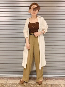 「LOWRYS FARM（ローリーズファーム）のメッシュフラットシューズ　864880（パンプス）」を使った、kuimihowearさん（レディース・160cm）の春コーディネート