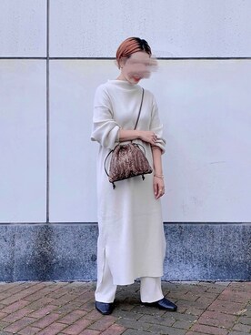 「LOWRYS FARM（ローリーズファーム）のセンタープレスカラーフレアパンツ　870189（その他パンツ）」を使った、kuimihowearさん（レディース・160cm）の秋コーディネート