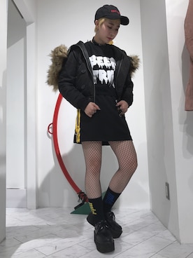 「L.H.P（エルエイチピー）のアイテム（ジャケット/アウター）」を使った、オダジマ ミユキ【LHP WOMEN】さん（レディース・160cm）の冬コーディネート