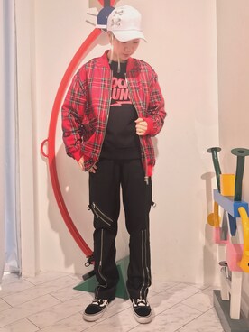 「L.H.P（エルエイチピー）のアイテム（スウェット）」を使った、オダジマ ミユキ【LHP WOMEN】さん（レディース・160cm）の春コーディネート
