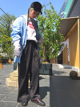 「BEEN TRILL（ビーントリル）のアイテム（帽子）」を使った、オダジマ ミユキ【LHP WOMEN】さん（レディース・160cm）の春コーディネート