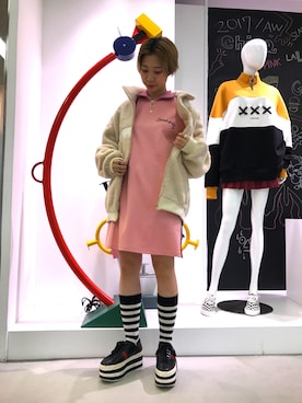 「L.H.P（エルエイチピー）のアイテム（ジャケット/アウター）」を使った、オダジマ ミユキ【LHP WOMEN】さん（レディース・160cm）の秋コーディネート