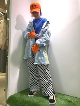 「Little sunny bite（リトルサニーバイト）のアイテム（ジャケット/アウター）」を使った、オダジマ ミユキ【LHP WOMEN】さん（レディース・160cm）の春コーディネート