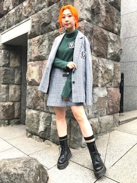「Chica（チカ）のアイテム（ジャケット/アウター）」を使った、オダジマ ミユキ【LHP WOMEN】さん（レディース・160cm）の夏コーディネート