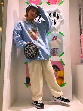 「L.H.P（エルエイチピー）のアイテム（スウェット）」を使った、オダジマ ミユキ【LHP WOMEN】さん（レディース・160cm）の秋コーディネート