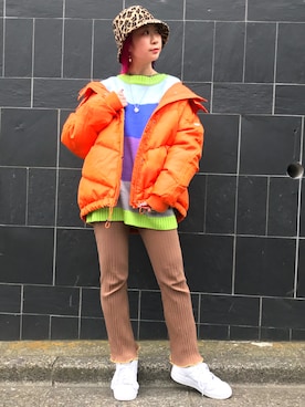 「L.H.P（エルエイチピー）のアイテム（ニット/セーター）」を使った、オダジマ ミユキ【LHP WOMEN】さん（レディース・160cm）の冬コーディネート