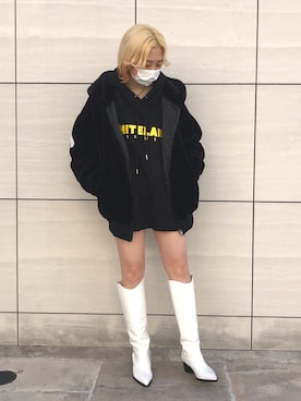「whiteland」｜「アイテム（ブルゾン）」を使った、オダジマ ミユキ【LHP WOMEN】さん（レディース・160cm）の秋コーディネート