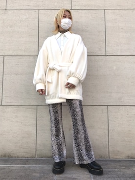 「Ctr1（コントロール）のアイテム（パンツ）」を使った、オダジマ ミユキ【LHP WOMEN】さん（レディース・160cm）の冬コーディネート