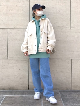 「DANKE SCHON（ダンケシェーン）のアイテム（ジャケット/アウター）」を使った、オダジマ ミユキ【LHP WOMEN】さん（レディース・160cm）の冬コーディネート