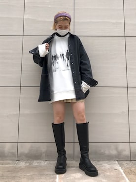 「DANKE SCHON（ダンケシェーン）のアイテム（ジャケット/アウター）」を使った、オダジマ ミユキ【LHP WOMEN】さん（レディース・160cm）の春コーディネート