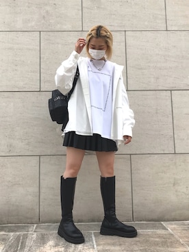 「Danke schon」｜「アイテム（アクセサリー）」を使った、オダジマ ミユキ【LHP WOMEN】さん（レディース・160cm）の春コーディネート