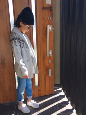 「SUPERGA（スペルガ）のアイテム」を使った、nati+genさん（キッズ・125cm）の冬コーディネート