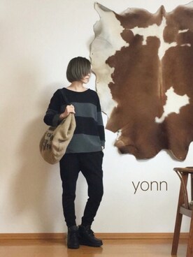 「ORNE（オルネ）のアイテム」を使った、yonn😚さん（レディース・163cm）の冬コーディネート