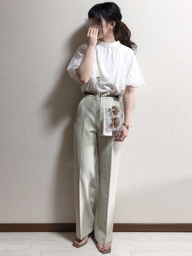 「mel（メル）のアイテム（バッグ）」を使った、ERIKAさん（レディース・152cm）の夏コーディネート