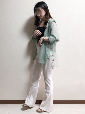 「mel（メル）のアイテム（バッグ）」を使った、ERIKAさん（レディース・152cm）の夏コーディネート