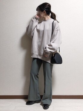 「mel（メル）のアイテム（バッグ）」を使った、ERIKAさん（レディース・152cm）の秋コーディネート