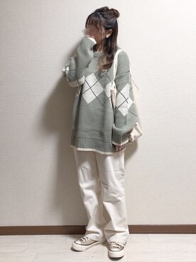 「mel（メル）のアイテム（バッグ）」を使った、ERIKAさん（レディース・152cm）の秋コーディネート