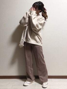 「mel（メル）のアイテム（トップス）」を使った、ERIKAさん（レディース・152cm）の秋コーディネート