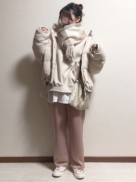 「mel（メル）のアイテム」を使った、ERIKAさん（レディース・152cm）の冬コーディネート