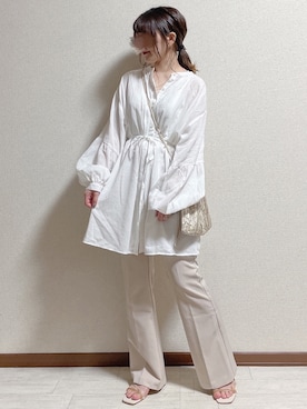 「アイテム（ヘアゴム）」を使った、ERIKAさん（レディース・152cm・20代）の春コーディネート