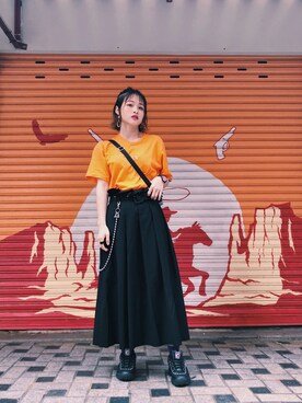 「XPXのアイテム」を使った、charlennelililiさん（レディース・164cm）の秋コーディネート