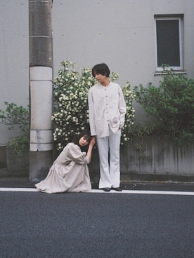 「ワントーンスタイル」｜上野一稀さん（メンズ・174cm）の春コーディネート