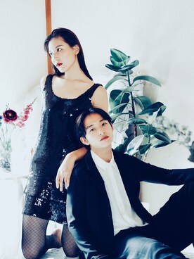 「ルームウェア」｜「アイテム（ジャケット/アウター）」を使った、上野一稀さん（メンズ・174cm）の春コーディネート