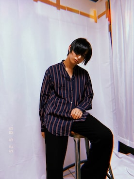 上野一稀さん(メンズ・174cm)の夏コーディネート