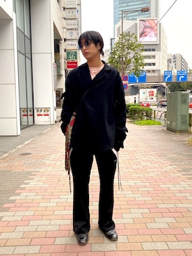 「SYU.HOMME/FEMM（シュウ）のアイテム（ジャケット/アウター）」を使った、上野一稀さん（メンズ・173cm）の秋コーディネート