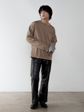 上野一稀さん（メンズ・173cm）の秋コーディネート