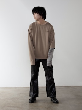 上野一稀さん（メンズ・173cm）の秋コーディネート