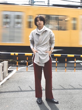 上野一稀さん（メンズ・173cm）の冬コーディネート