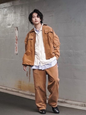 上野一稀さん(メンズ・173cm)の冬コーディネート