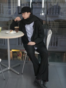 上野一稀さん(メンズ・173cm)の冬コーディネート