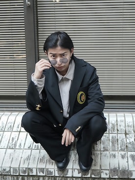 上野一稀さん（メンズ・173cm）の春コーディネート