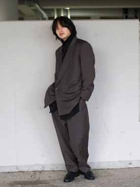 上野一稀さん(メンズ・173cm)の春コーディネート