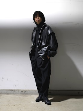 上野一稀さん（メンズ・173cm）の春コーディネート