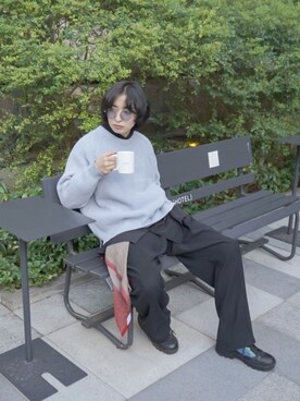 「泡色コーデ」｜上野一稀さん（メンズ・173cm）の春コーディネート