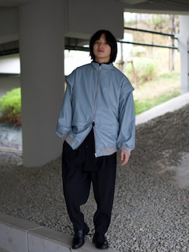 上野一稀さん（メンズ・173cm）の春コーディネート